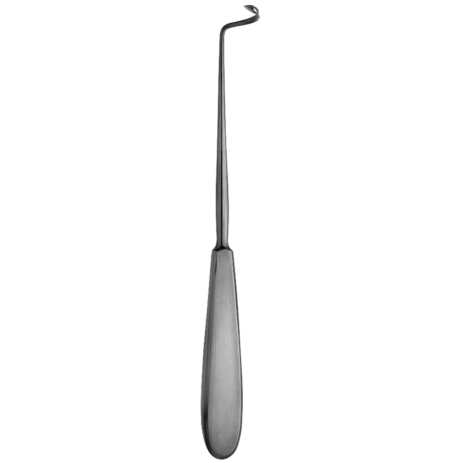 Deschamps Ligature Carrier, Blunt, Left Large Curve, 11" (28.0 Cm)